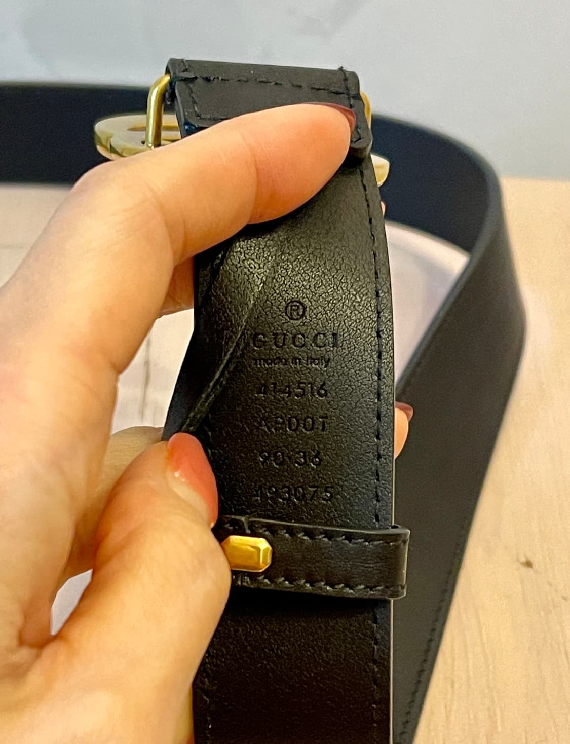 구찌 (Gucci)GG 마몬트 남성 벨트 블랙 /90사이즈 상품이미지5