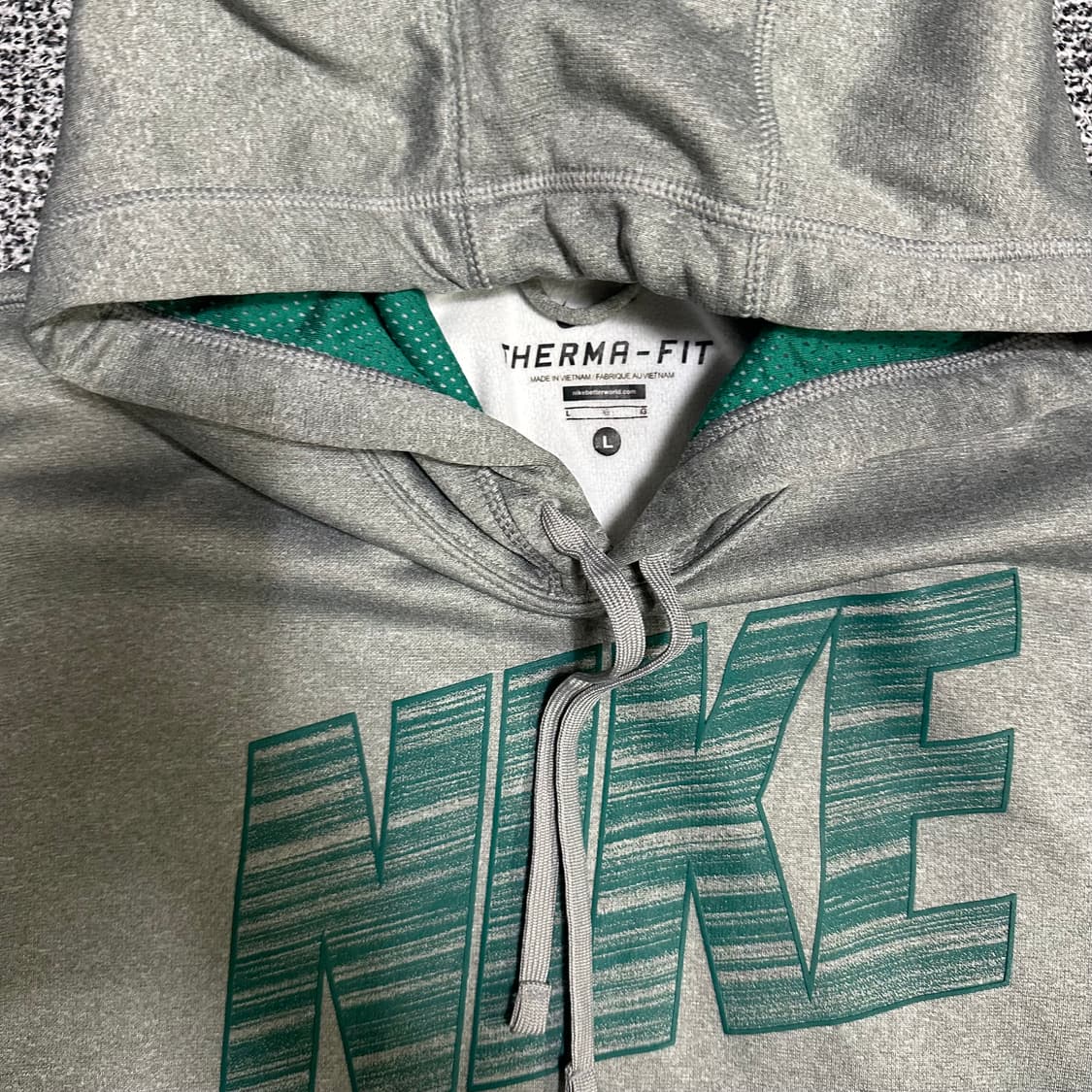 (105추천) 나이키 쎄마핏 로고 후드티 그레이 상품이미지2