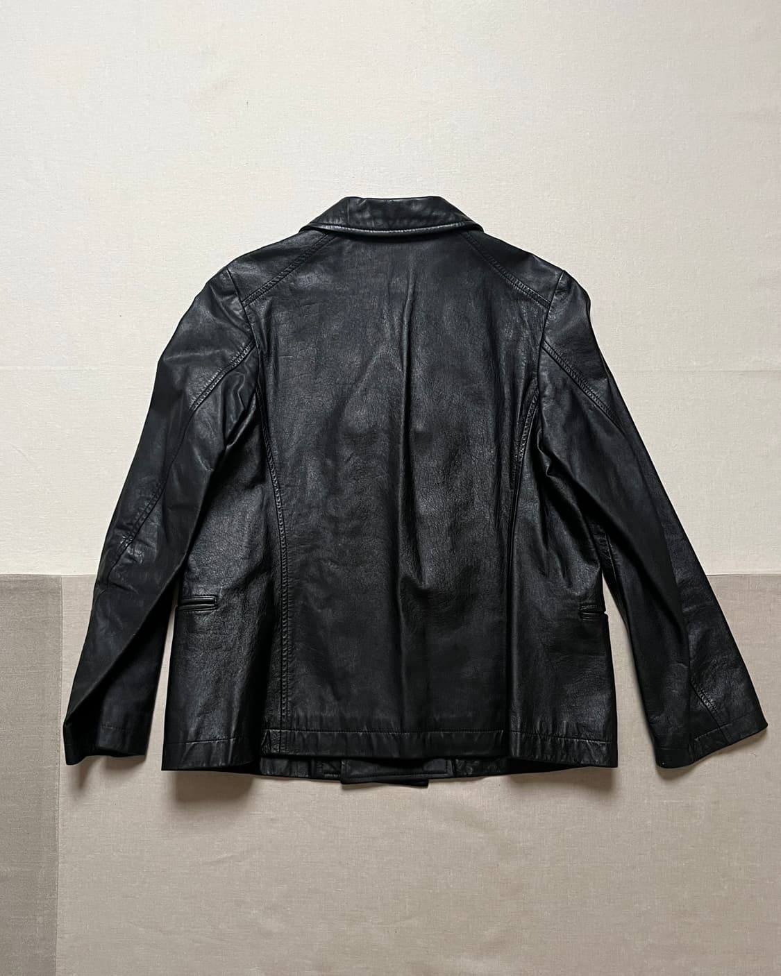 꼼데가르송 레더 더블 숏코트 comme des garcons 양가죽 상품이미지2