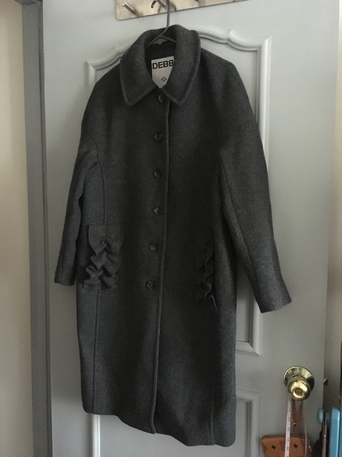 앤디앤댑 뎁 러플 포인트 싱글코트 DG컬러 m사이즈 상품이미지5