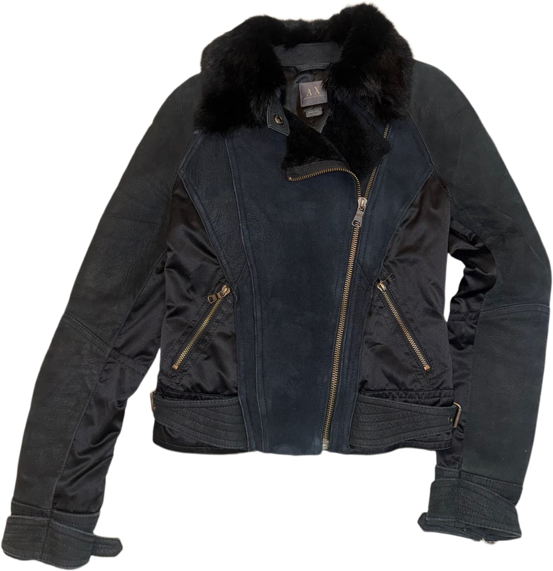 아르마니익스체인지 사선지퍼자켓 상품이미지1