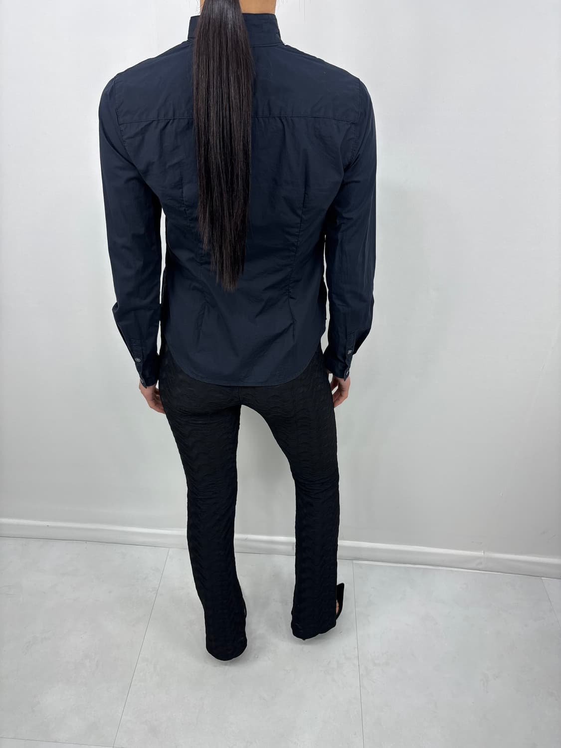 AX MIXED FABRIC PANEL SHIRT 상품이미지4