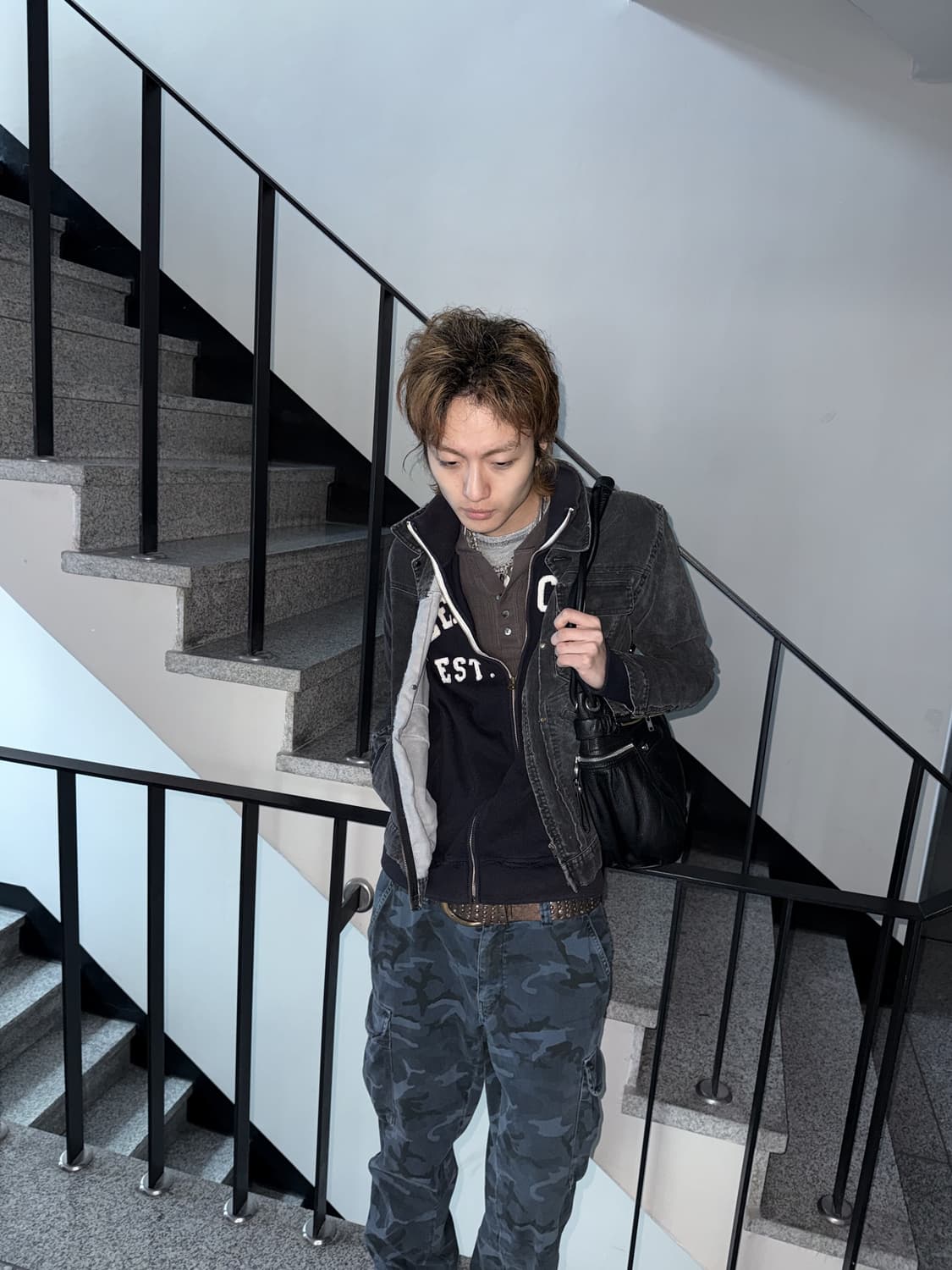 blue camo cargo pants 상품이미지4