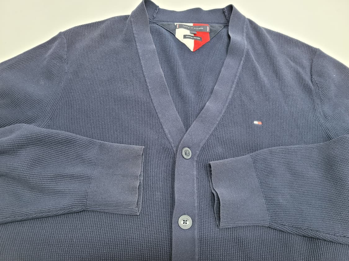 TOMMY HILFIGER 타미힐피거 브이넥 가디건 / 남 L 네이비
 상품이미지3