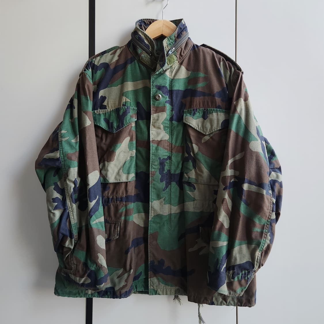 M65 우드랜드 필드자켓 미디움숏 상품이미지1