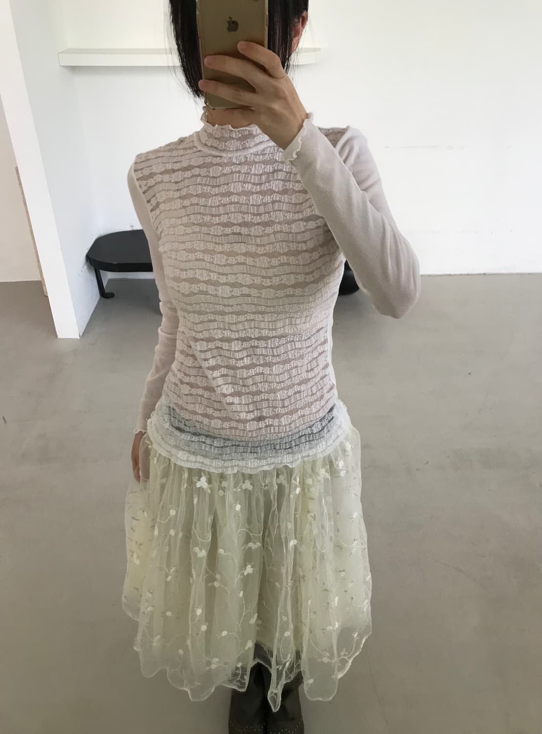 vintage lace mesh top 상품이미지6