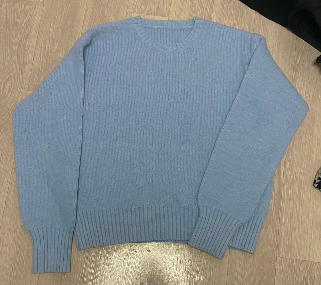 하늘색 소라색 니트 스웨터 상품이미지4