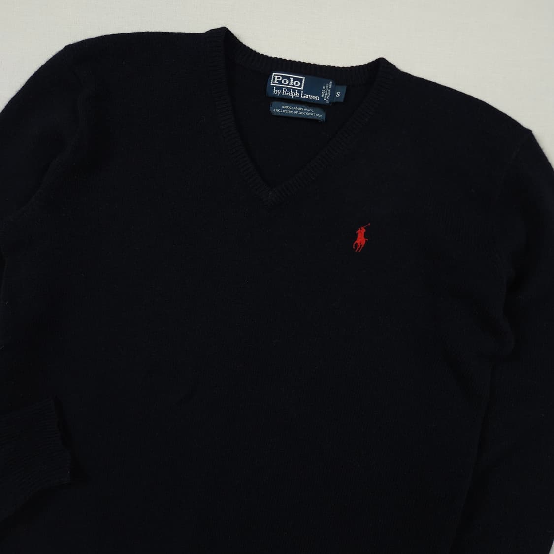 S(90) 폴로 랄프로렌 램스울 니트 네이비 상품이미지1