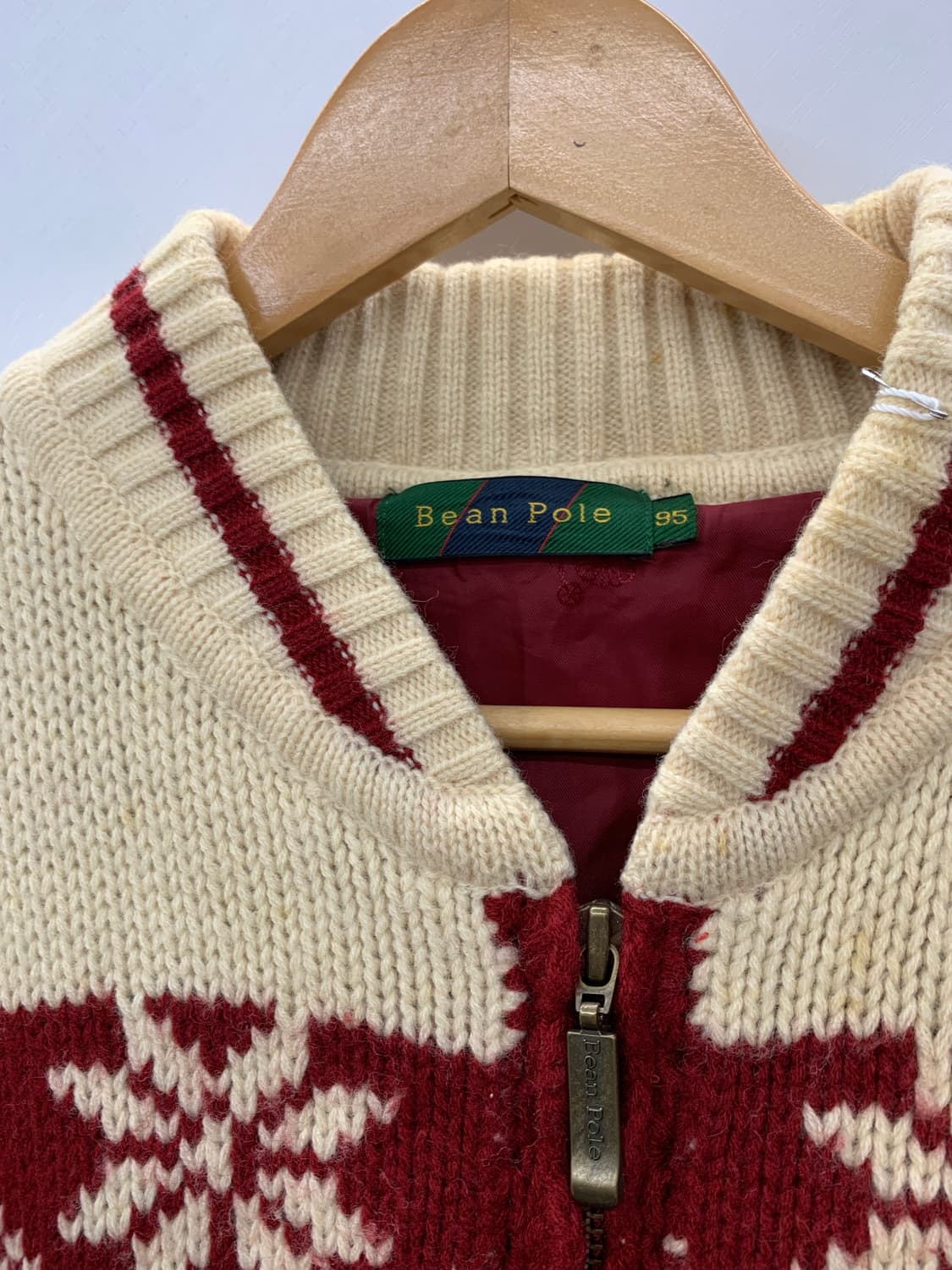 빈폴 노르딕 패턴 니트 집업 상품이미지6