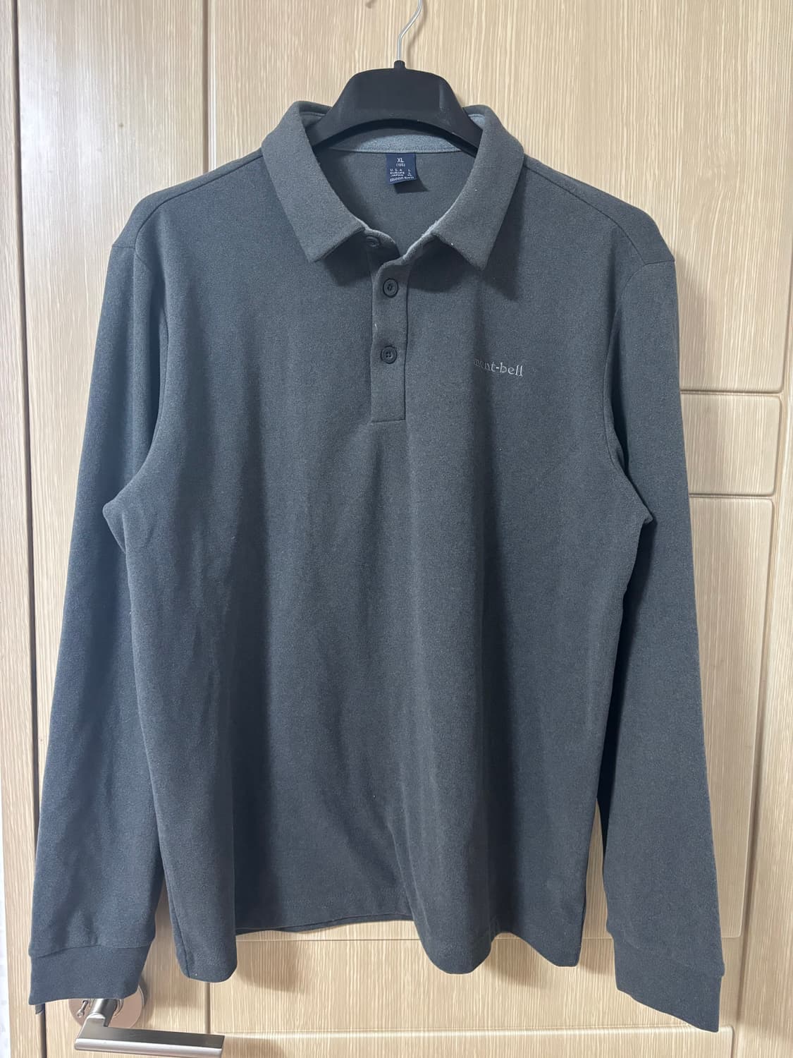 몽벨 긴팔 폴로티 차콜 XL 상품이미지1