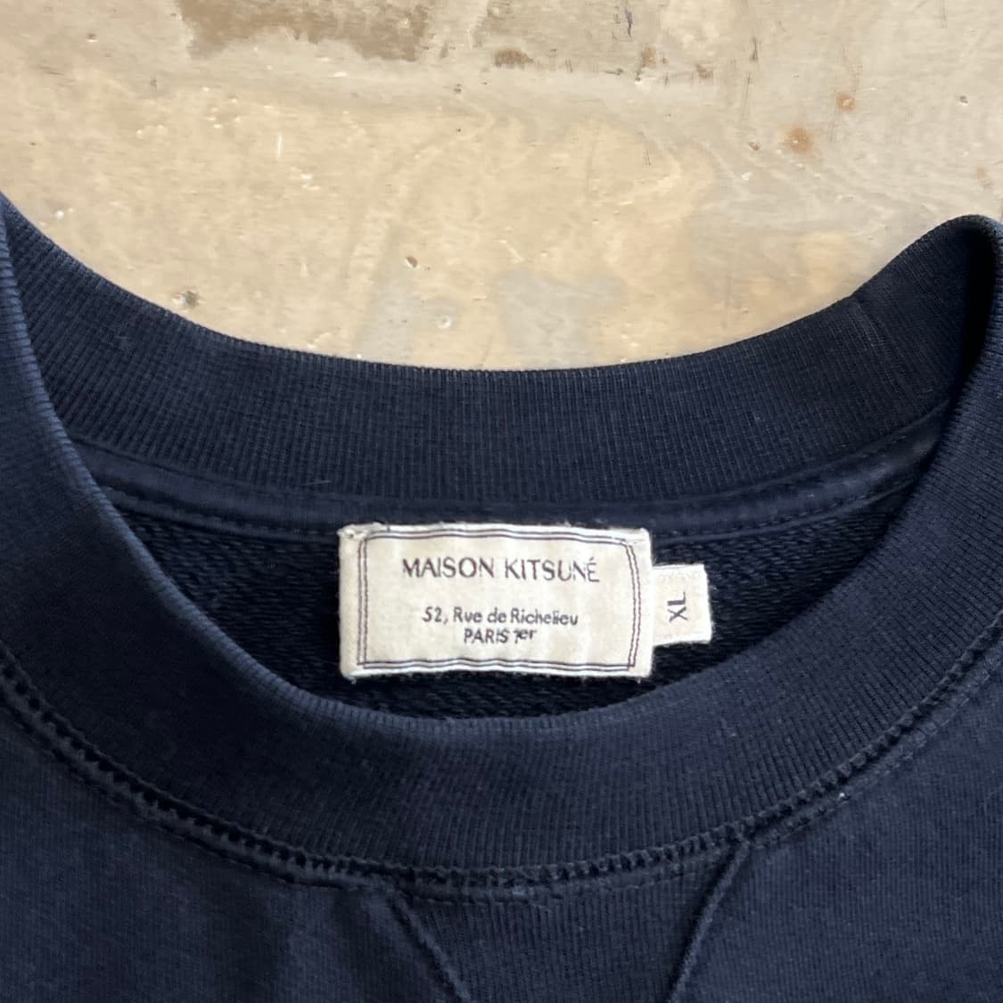 XL 메종키츠네 블랙 폭스헤드 맨투맨 상품이미지4