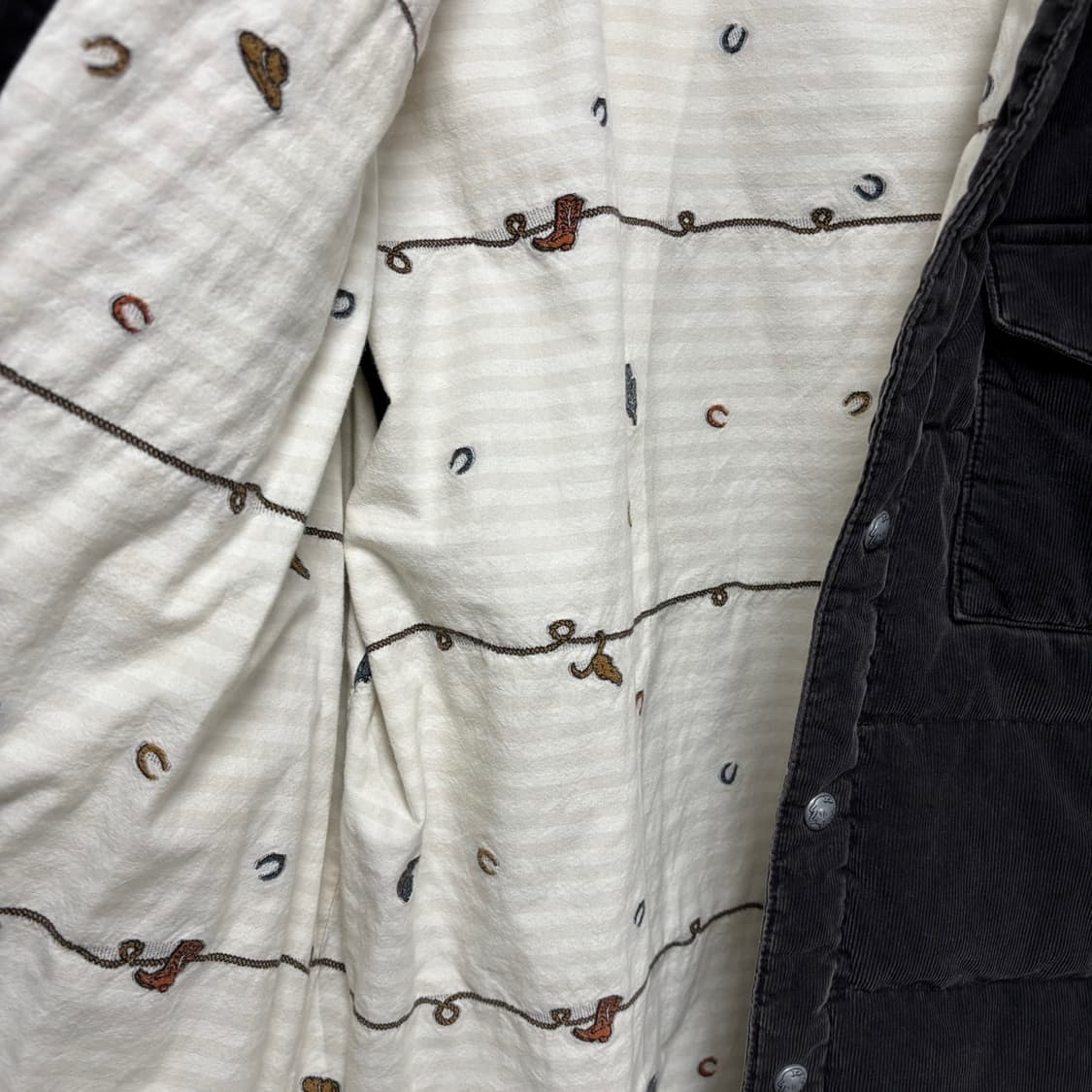 L) 레미릴리프 * 빔즈 플러스 웨스턴 다운 셔츠 자켓 상품이미지6