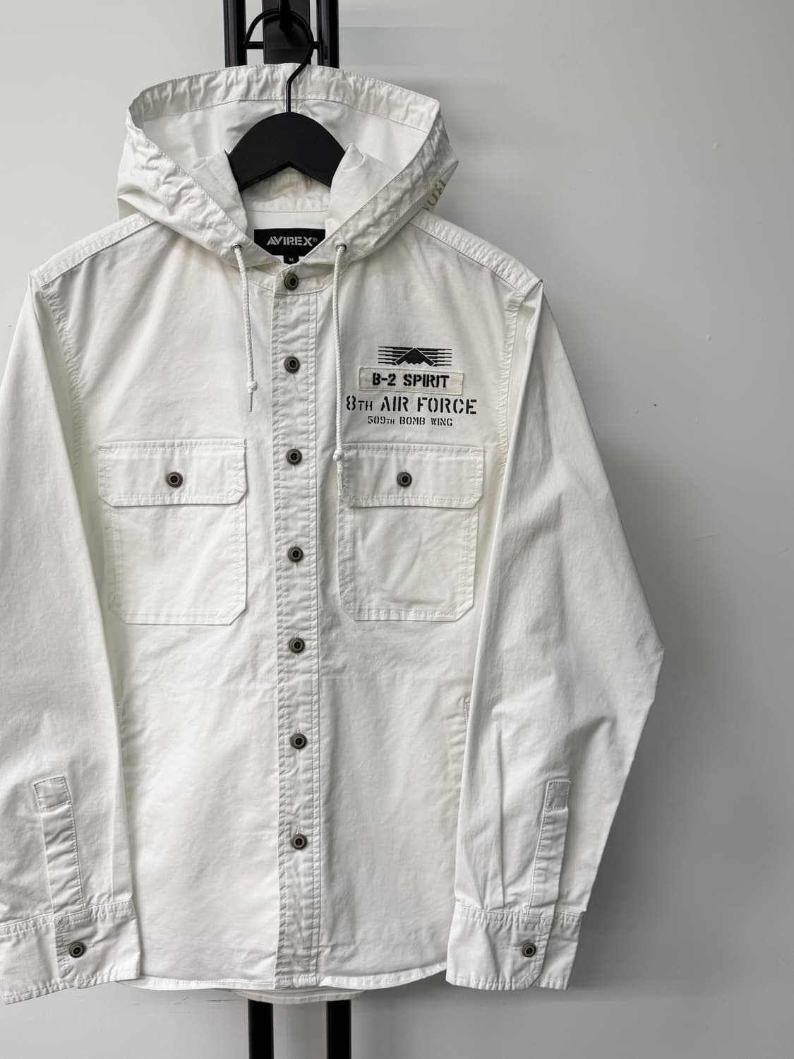 아비렉스 U.S.A.F 투포켓 후드 셔츠 상품이미지2