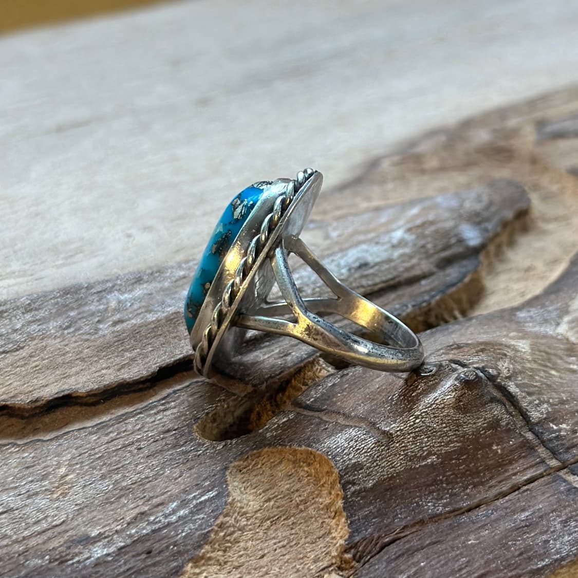 Navajo Kingman Turquoise Ring 네이티브 아메리칸  상품이미지3