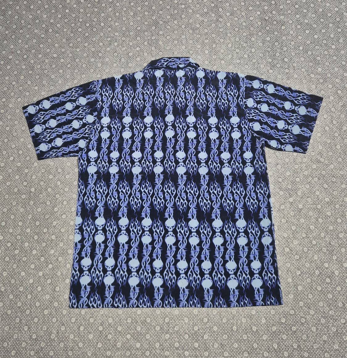 [M,실측L] 스컬 프린팅 볼링셔츠 -536 상품이미지3