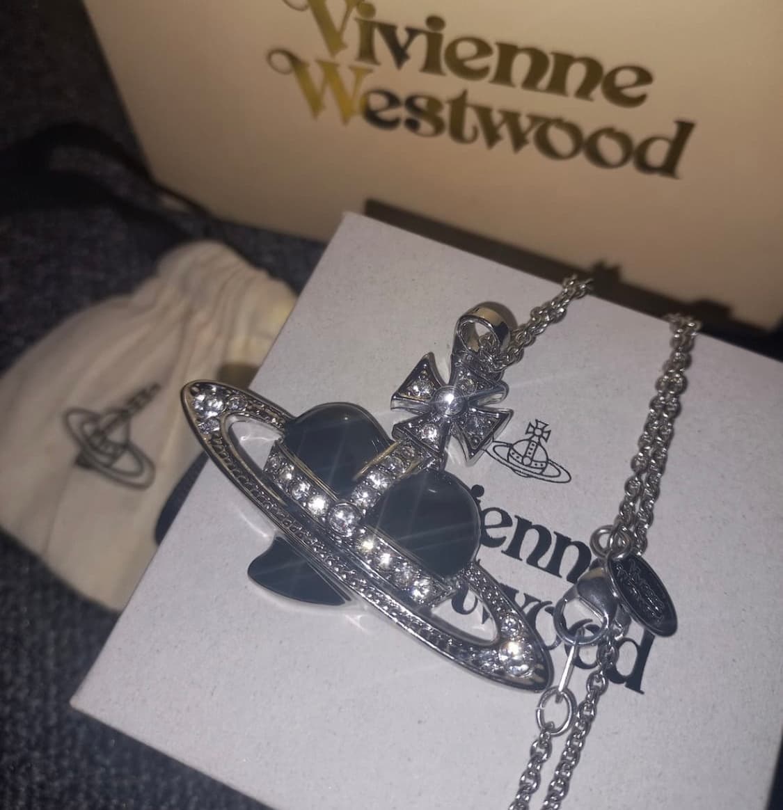 비비안웨스트우드 아카이브 아카이브 빅 리얼 디아망떼 팬던트 목걸이 상품이미지8