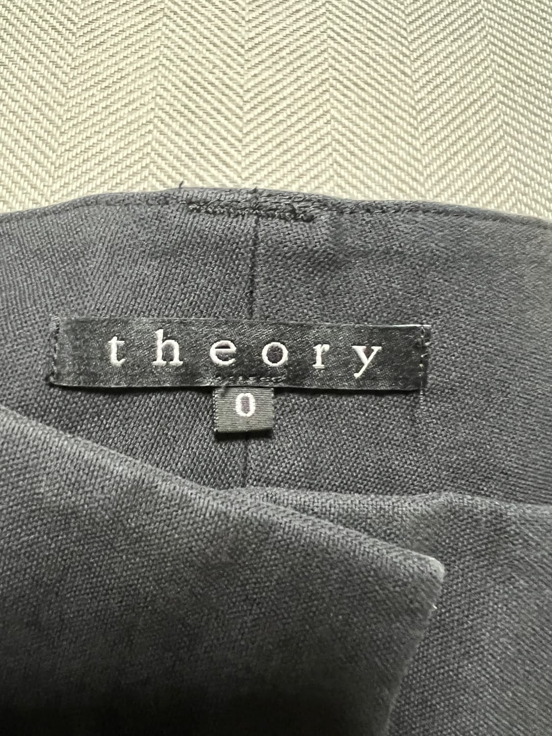 띠어리 theory 블랙 코튼 팬츠 정품 상품이미지3