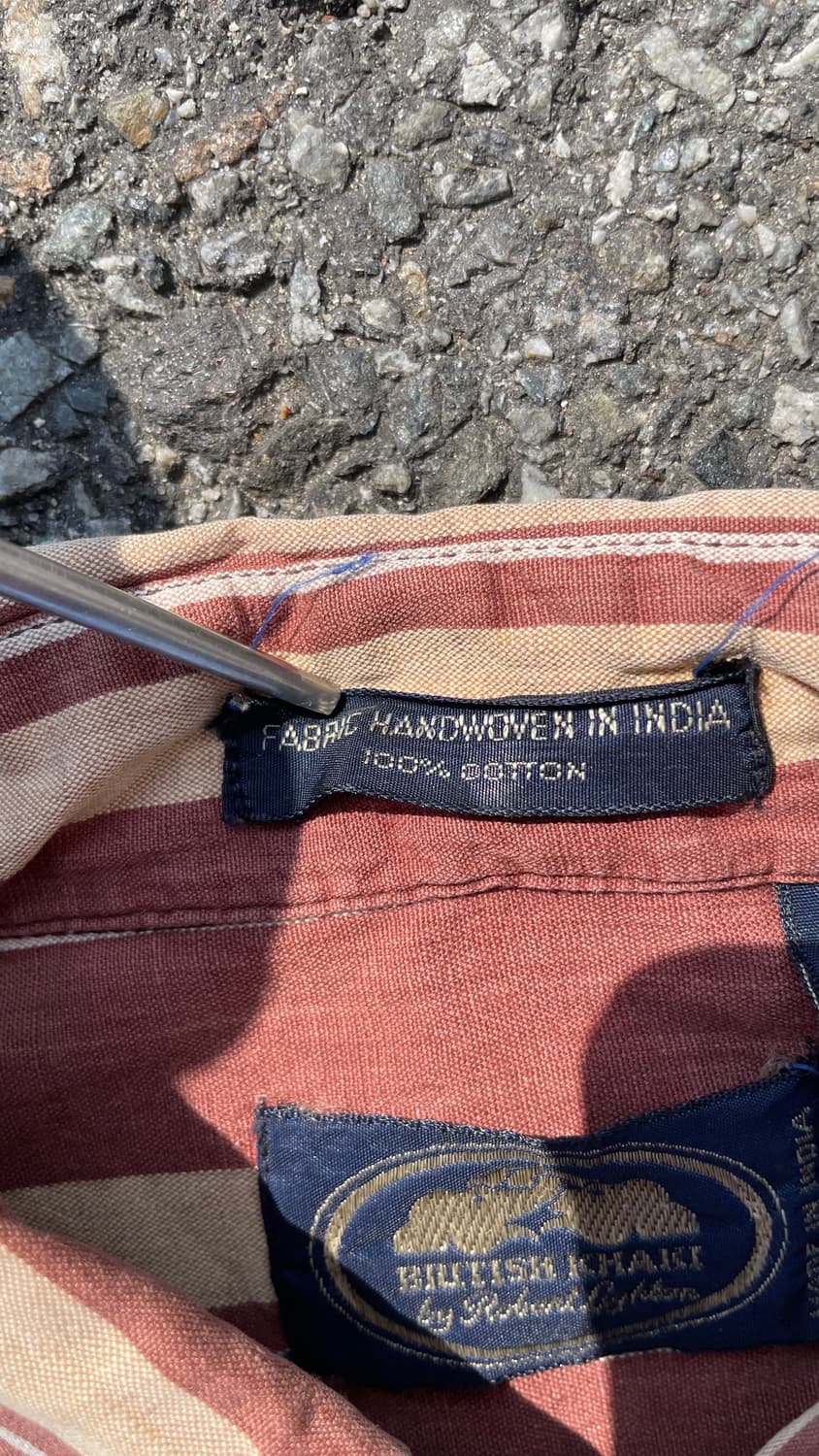 BRITISH KHAKI 빈티지코튼스트라이프패턴셔츠 상품이미지6