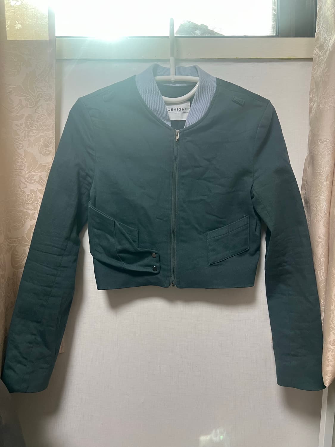 OSHIGH 그린 크롭 자켓 상품이미지1