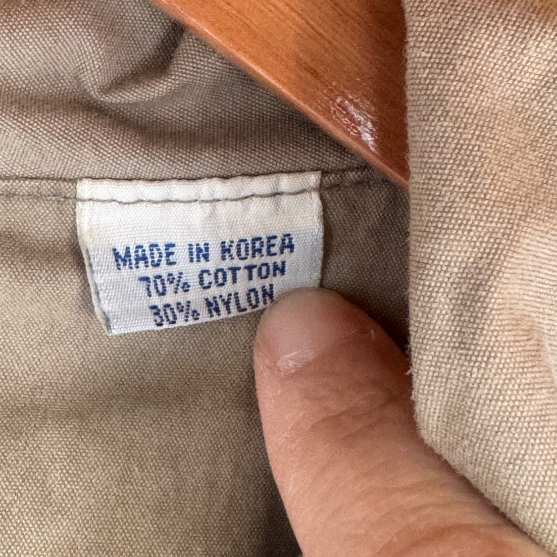 빈티지 90s 리바이스 캥거루 나일론 앤 코튼 아노락 L no 상품이미지7