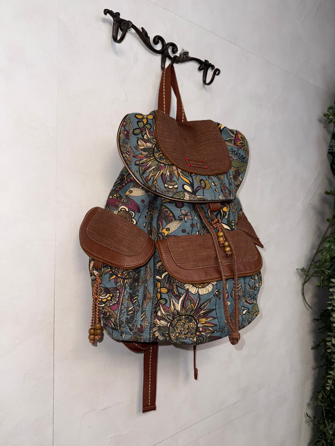 Sakroots blue ethnic multi pocket 백팩 상품이미지2