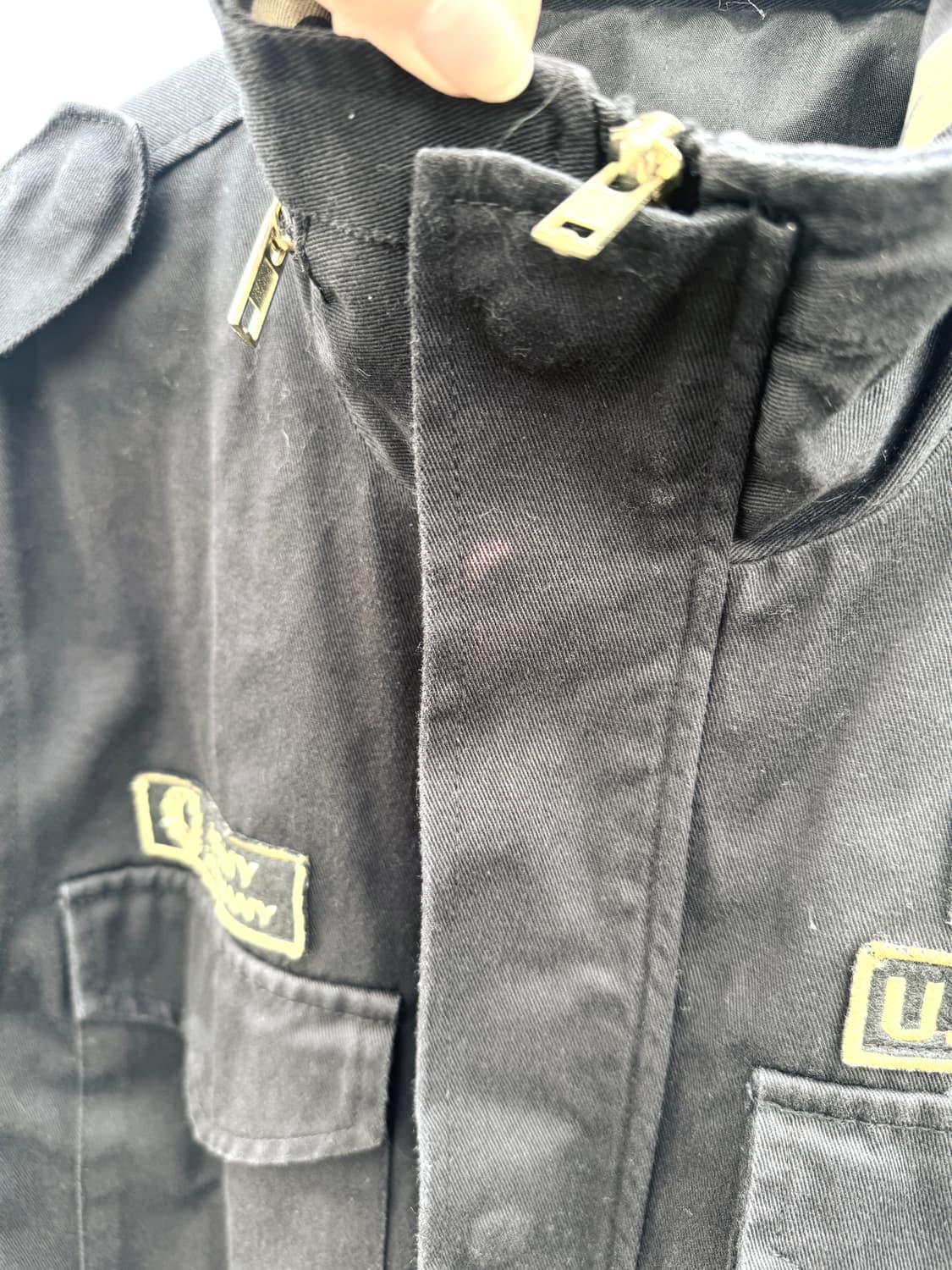 블랙 패치 필드 자켓 상품이미지5