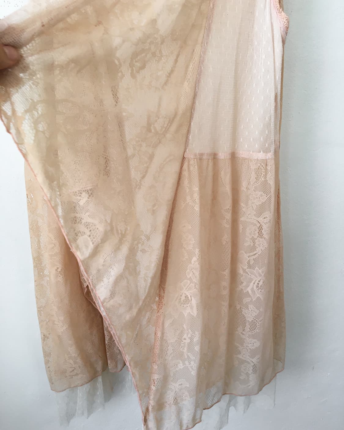 Axes femme lace layer open vest 상품이미지4