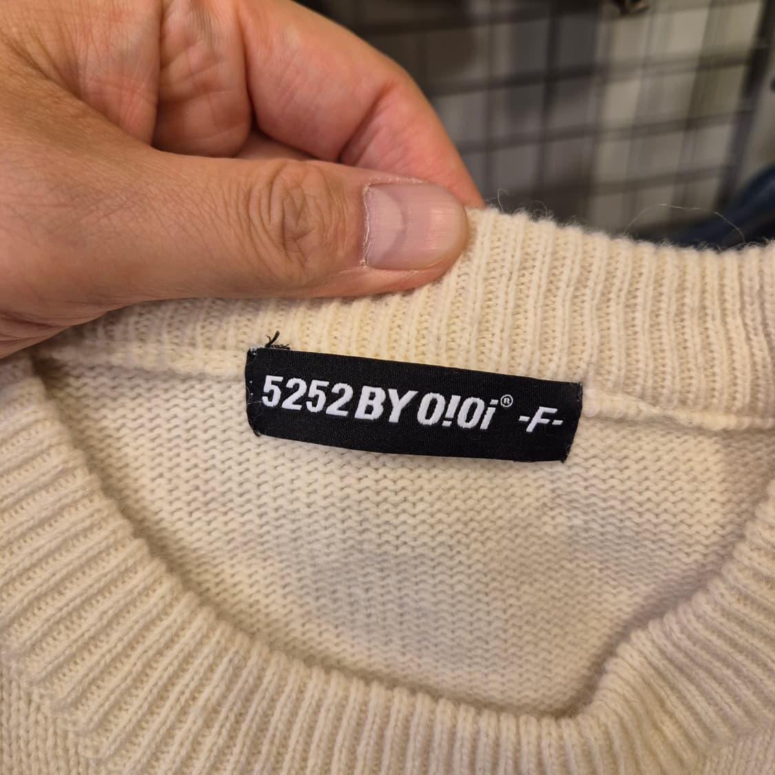 (FREE) oioi 아이보리 니트 상품이미지3