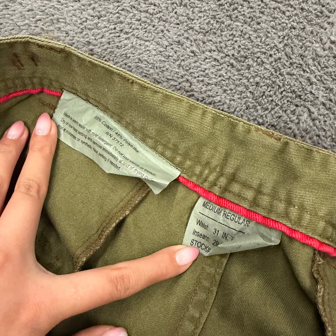 [ M ] 미군 m65 필드 카고 퍼티그 레귤러 팬츠 상품이미지4