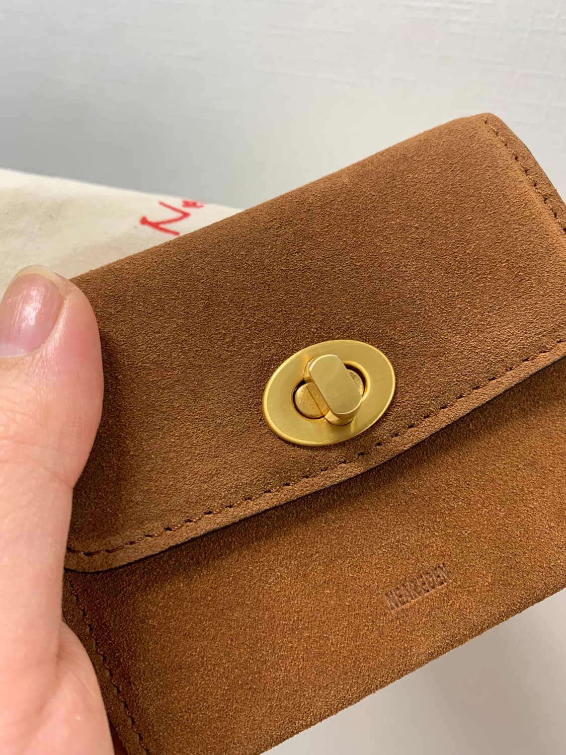 니어이든 스웨이드 턴락 반지갑 상품이미지2