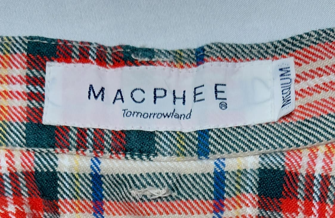 [M] 투모로우랜드 마카피(MACPHEE) 클래식 체크 코튼 팬츠 상품이미지4