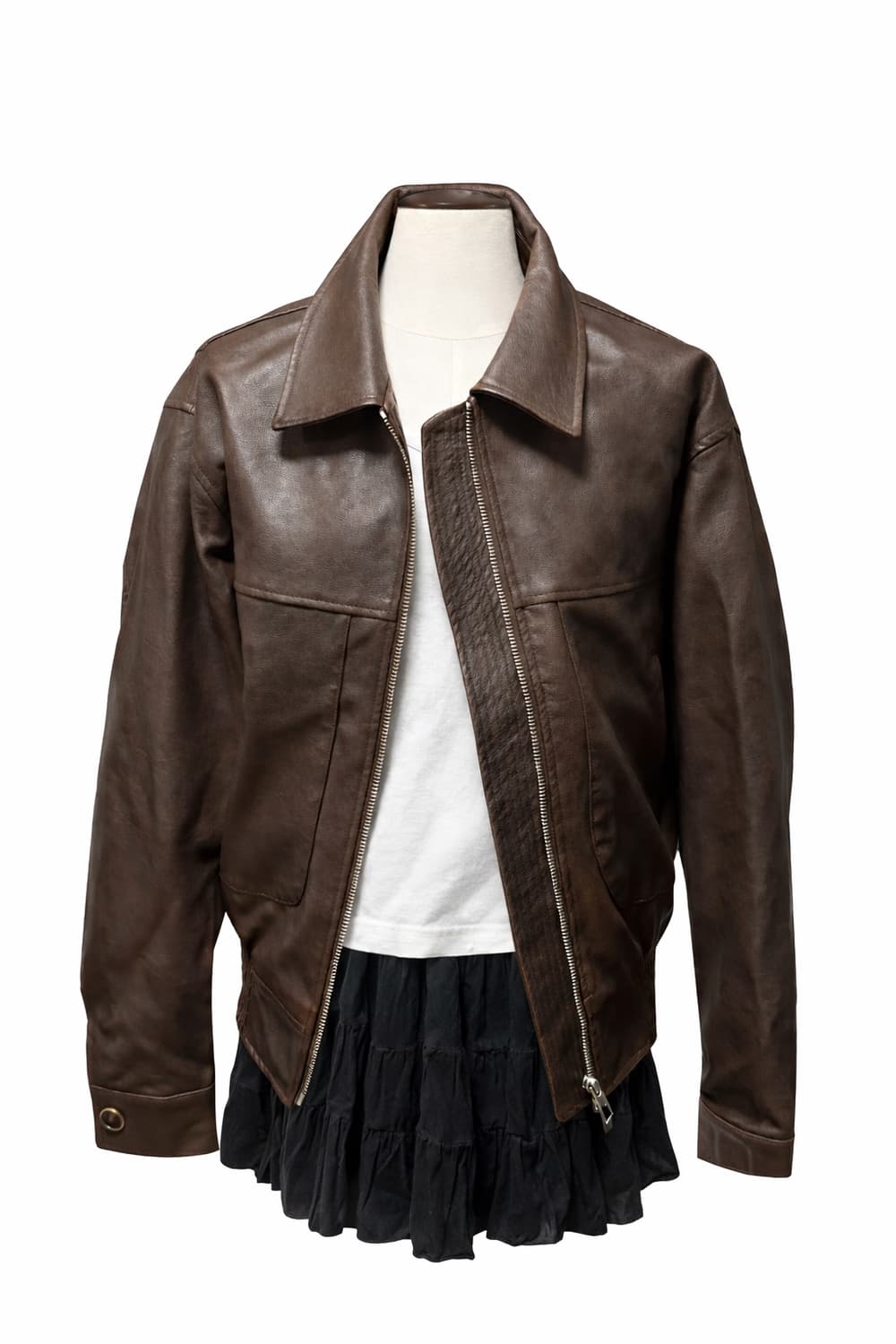 라퍼지포우먼 buffing leather 가죽 블루종 S 상품이미지1