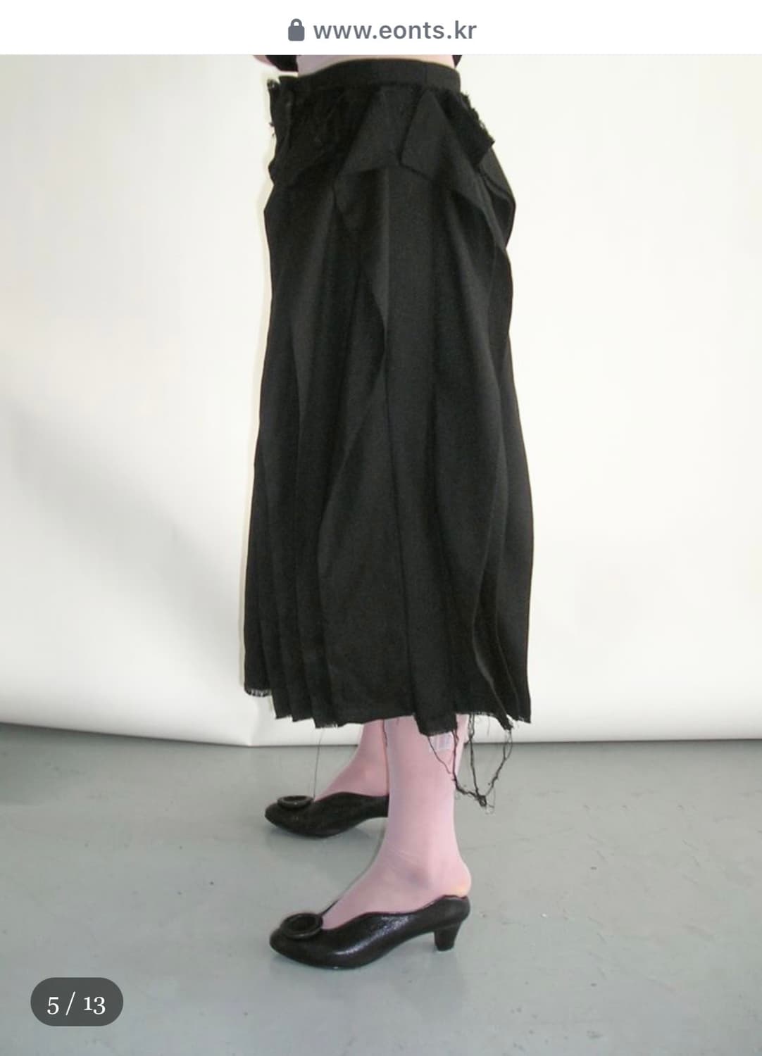 [Eonts]Offbeat pleats skirt -black/2size 상품이미지2
