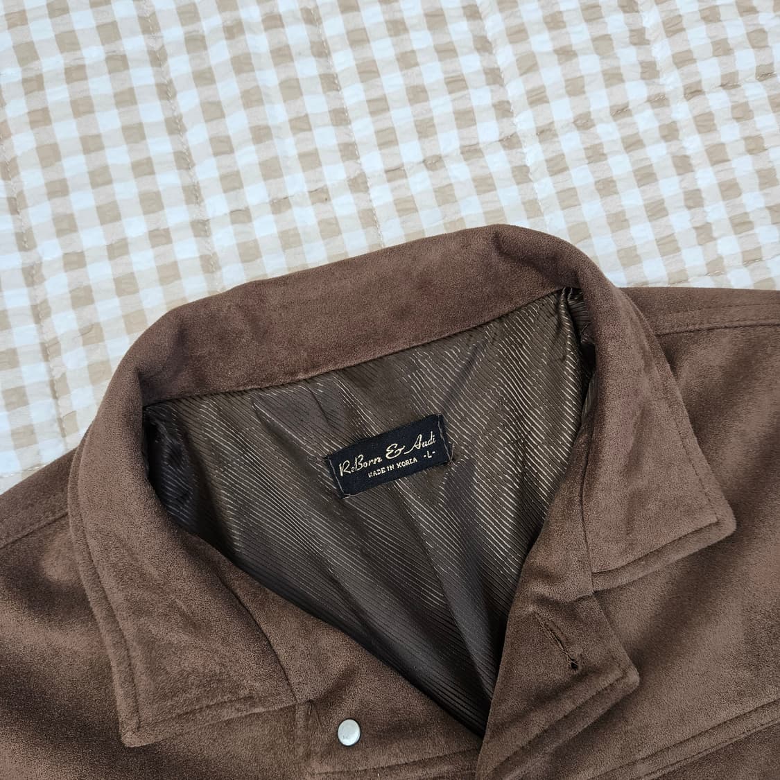 간절기 스웨이드 집업자켓 남자100 상품이미지2