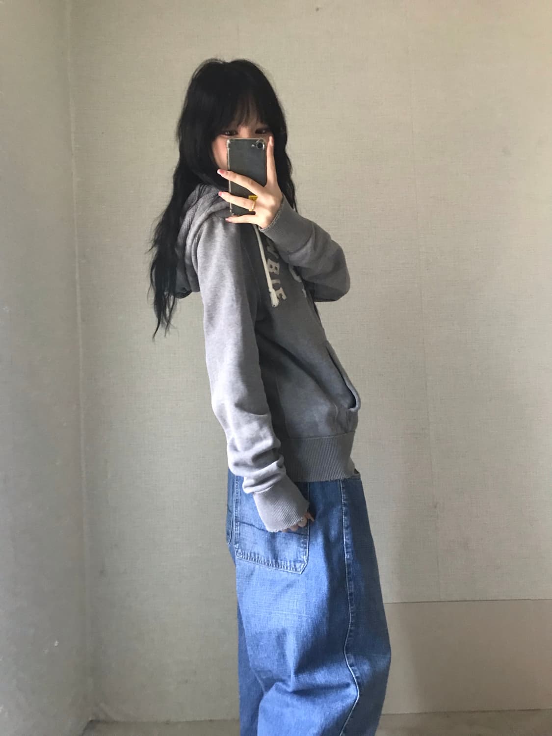 아베크롬비 그레이 후드집업 상품이미지4