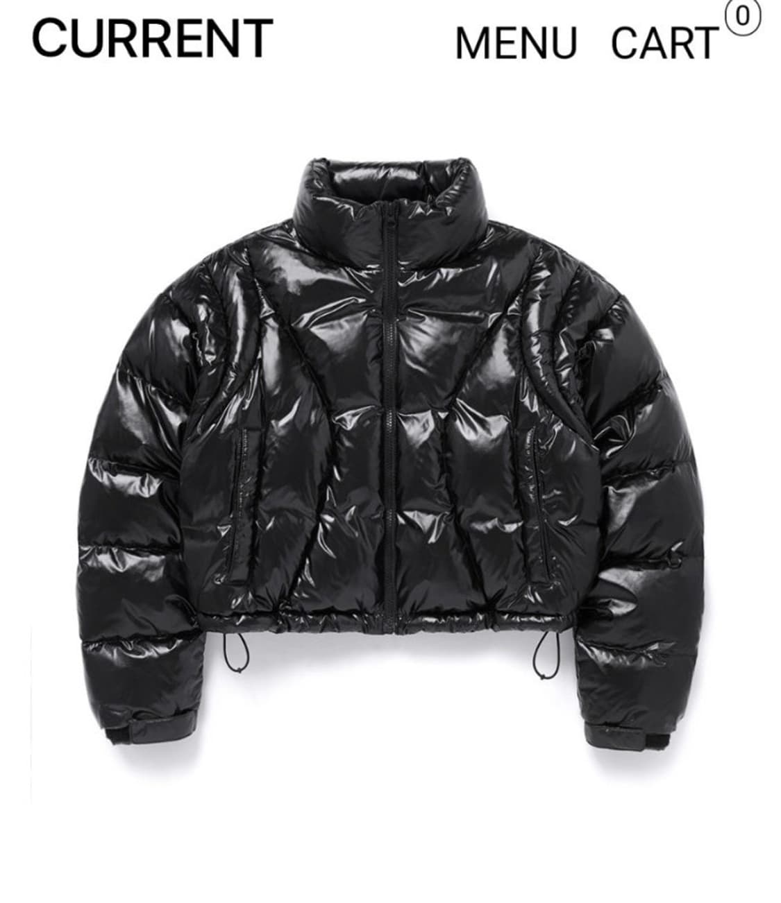 커렌트 유광패딩 상품이미지1