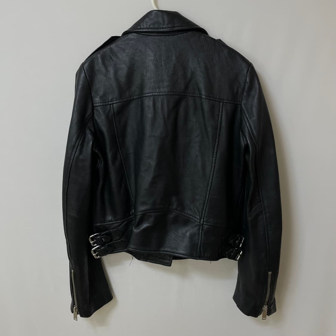 [ S ] 자라 여성 더블 라이더 가죽자켓  상품이미지6