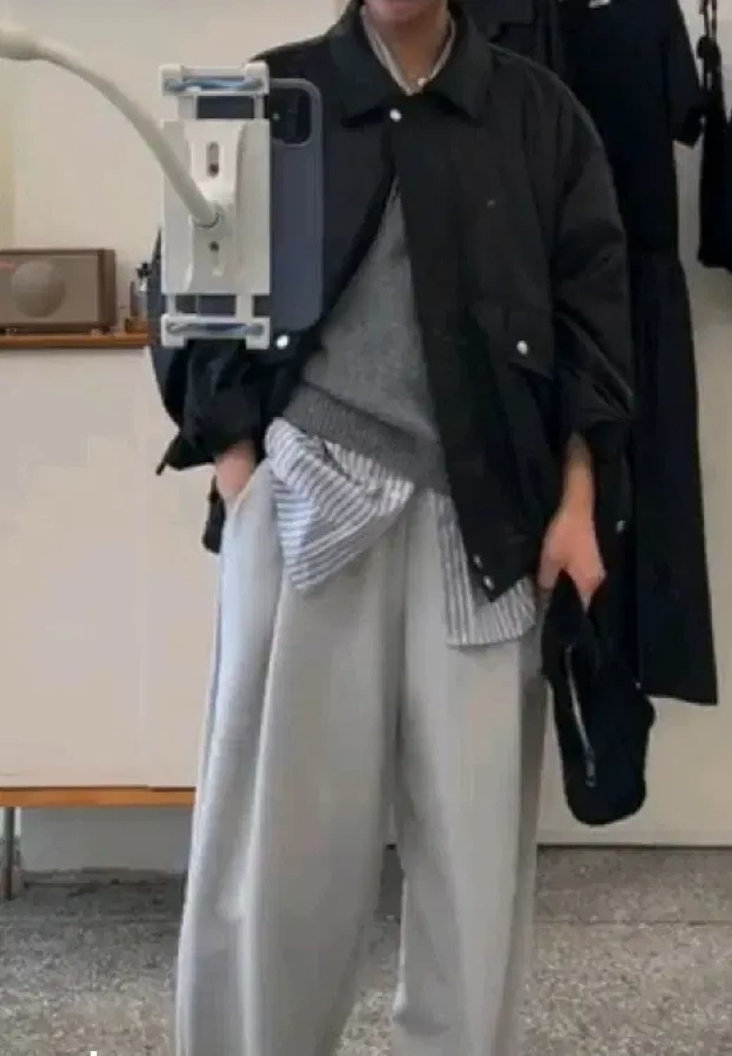 언레스 레더 블루종 자켓 상품이미지2