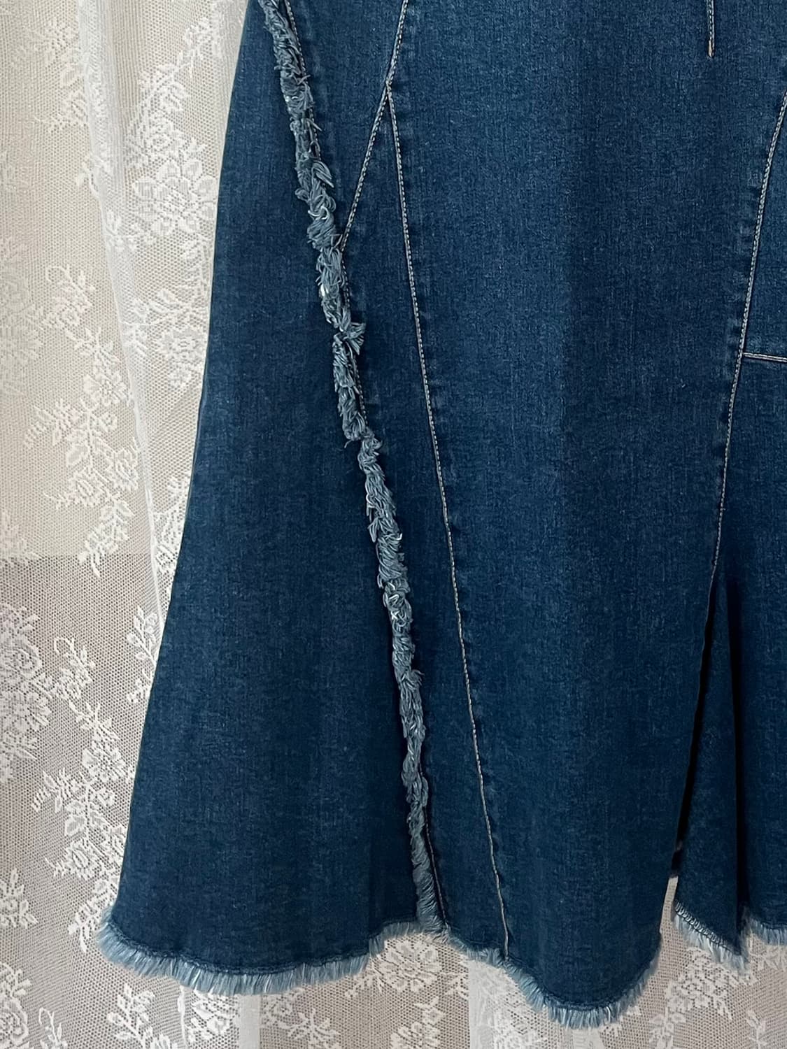 66) 에고이스트 데님 롱 스커트 상품이미지3