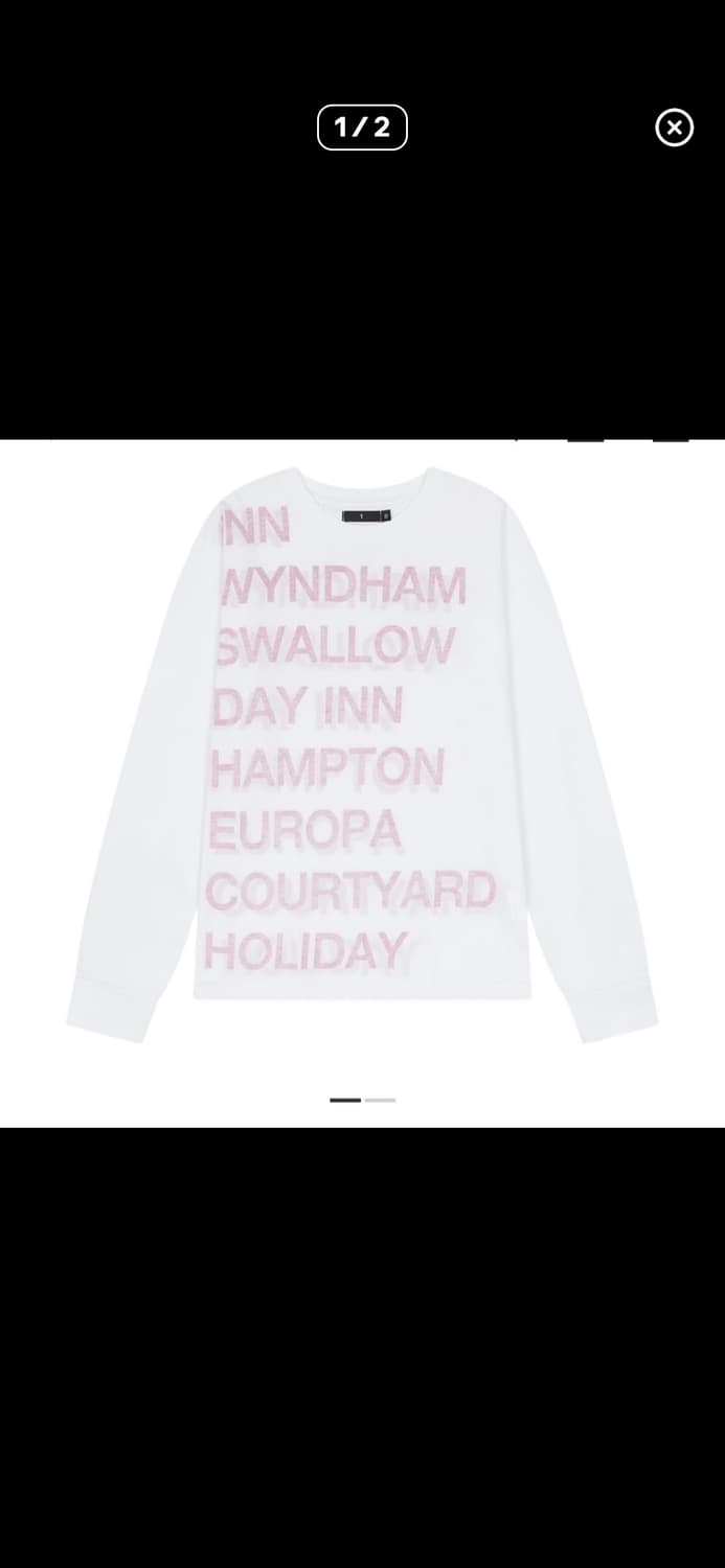 사파리스팟 하이웨이 인 롱슬리브 티셔츠 화이트 레드 상품이미지1