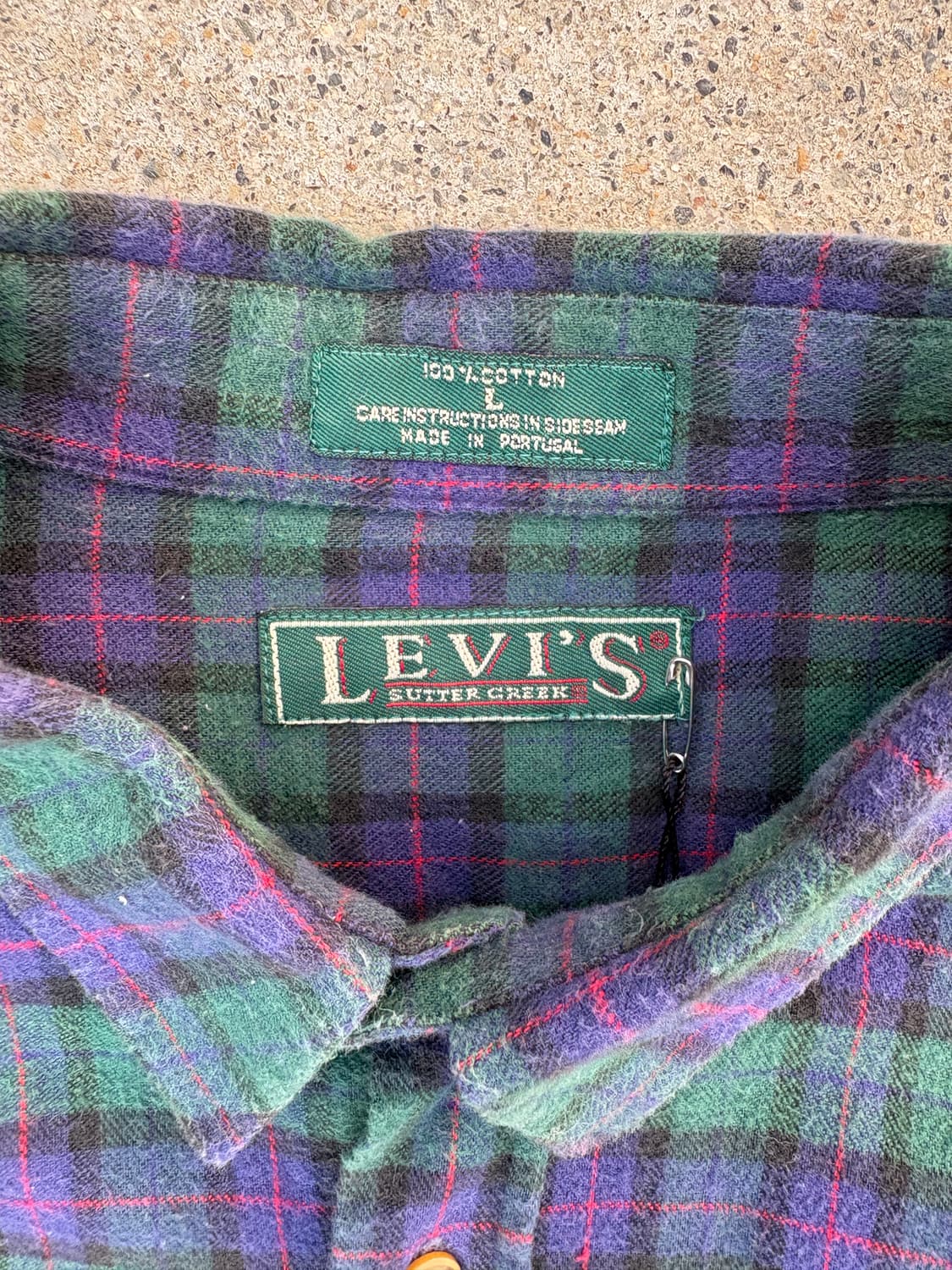 90s 리바이스 셔터 크릭 플란넬 셔츠 상품이미지4