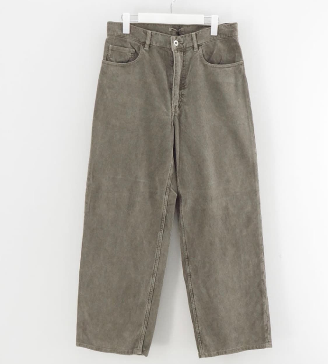 (5)오라리 25fw 코듀로이 와이드팬츠 5p 올리브브라운 상품이미지1