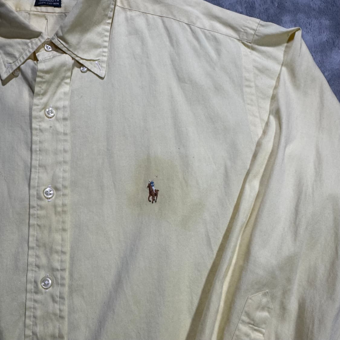 폴로 랄프로렌 야머스핏 옐로우 셔츠 상품이미지2