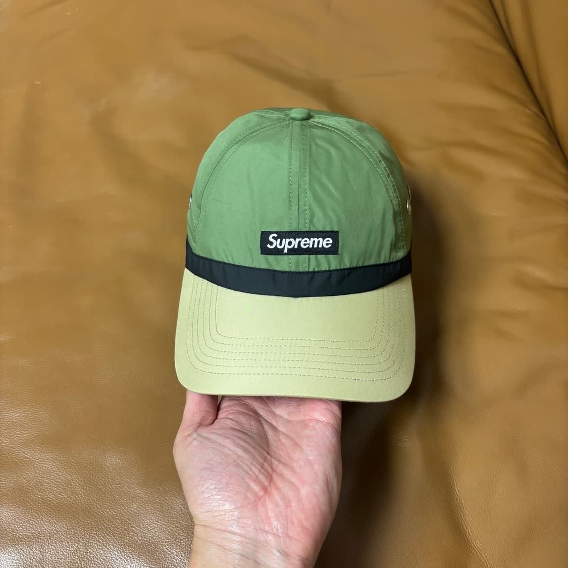 Supreme 슈프림 투톤 그린 6패널 볼캡 모자 2Tone Green 상품이미지2