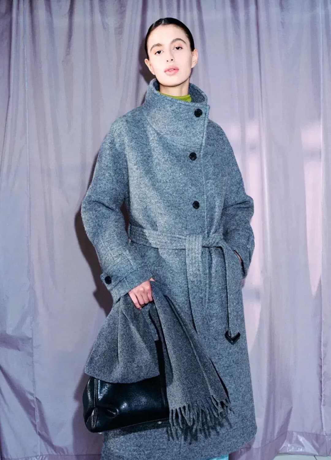 LOEUVRE 루에브르 하이넥 롱코트 SIZE 1 상품이미지1