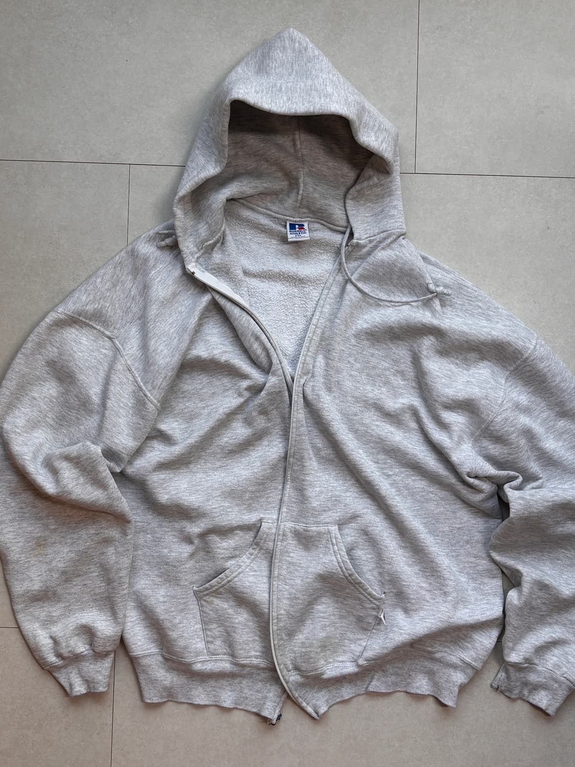 90s Made in USA 빈티지 러셀 후드 집업 XXL 상품이미지1