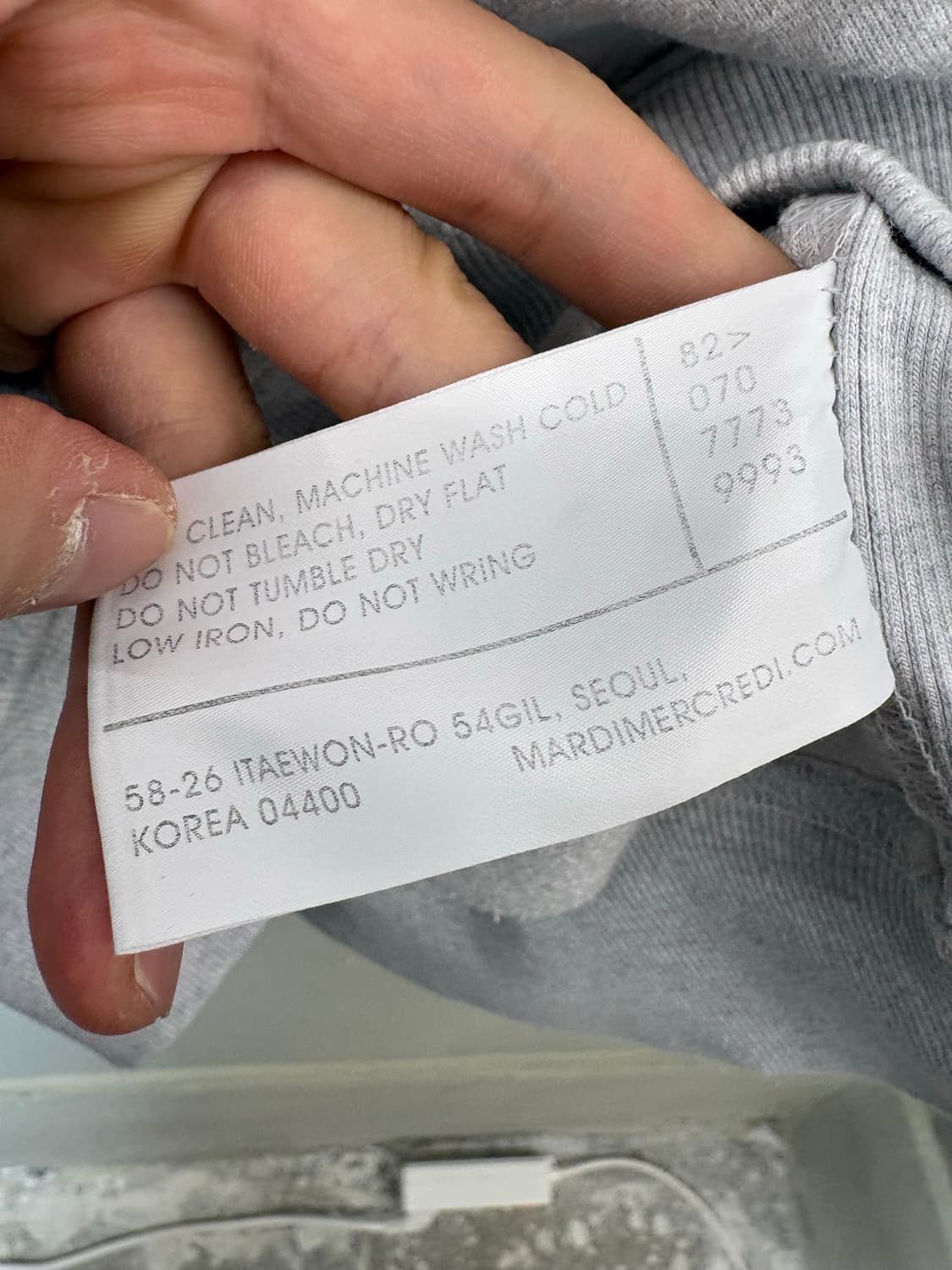 마르디메크르디 플라워 로고 맨투맨 상품이미지6