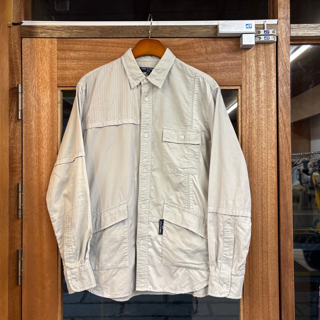 20AW 꼼데가르송 옴므 멀티포켓 그레이 롱슬리브 셔츠 상품이미지5