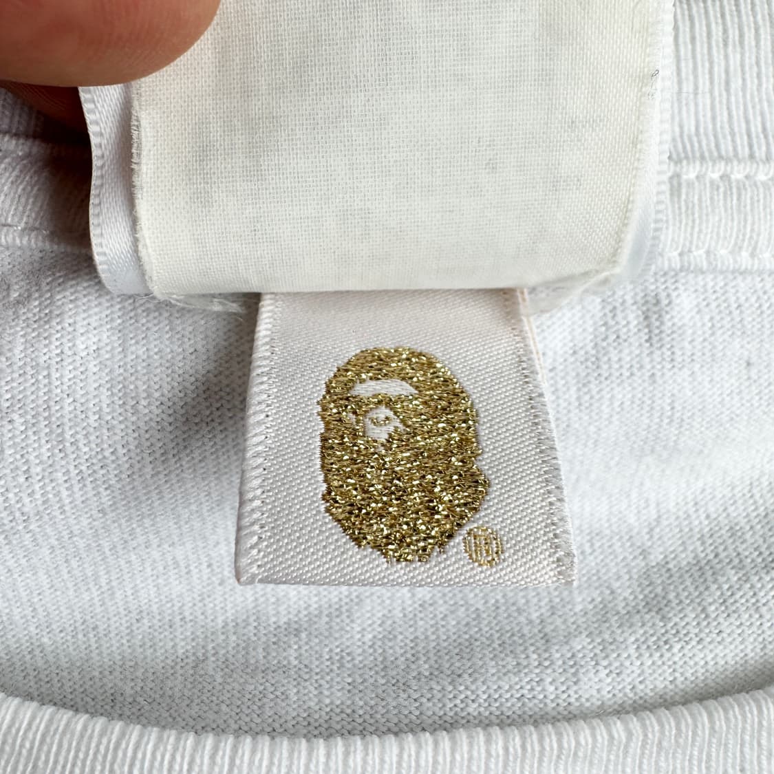 베이프 컬리지 빅사루 반팔 티셔츠 화이트 상품이미지8