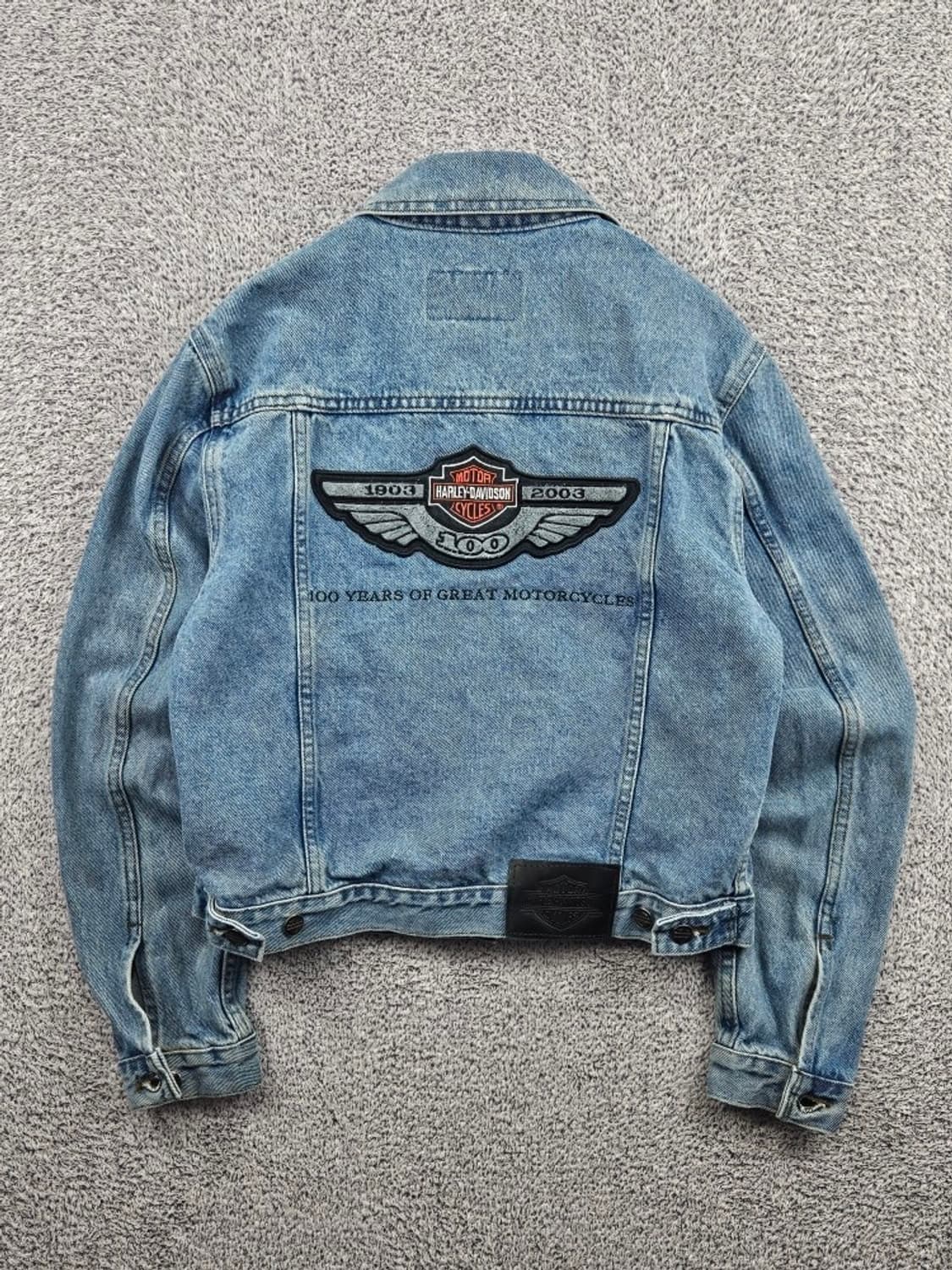 할리데이비슨 100주년 윙즈 데님 트러커 자켓 ( S ) / 11585 상품이미지1